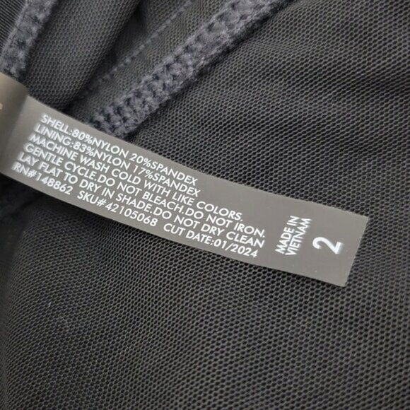 TORRID Womens Swimsuit Wireless Lattice One Piece BLACK Celestial Star Sz 2 Plus - Picture 10 of 16